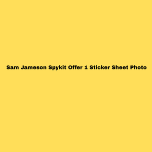 Sam Jameson sticker sheet