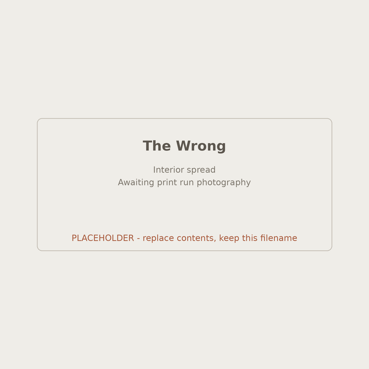 The Wrong - A Sam Jameson novel